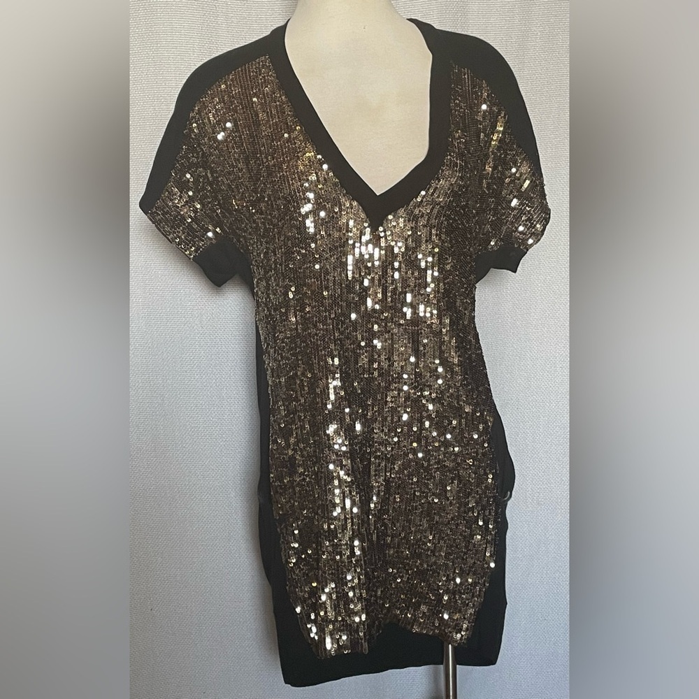 Twelfth Street sequined tee shirt dress - Picture 2 of 8